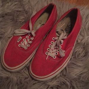Red white vans